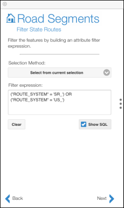 Using SQL to create an attribute filter